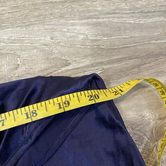 Victoria’s Secret Slip Nightgown Dress Y2K Silk Blue Sexy - Picture 3 of 4